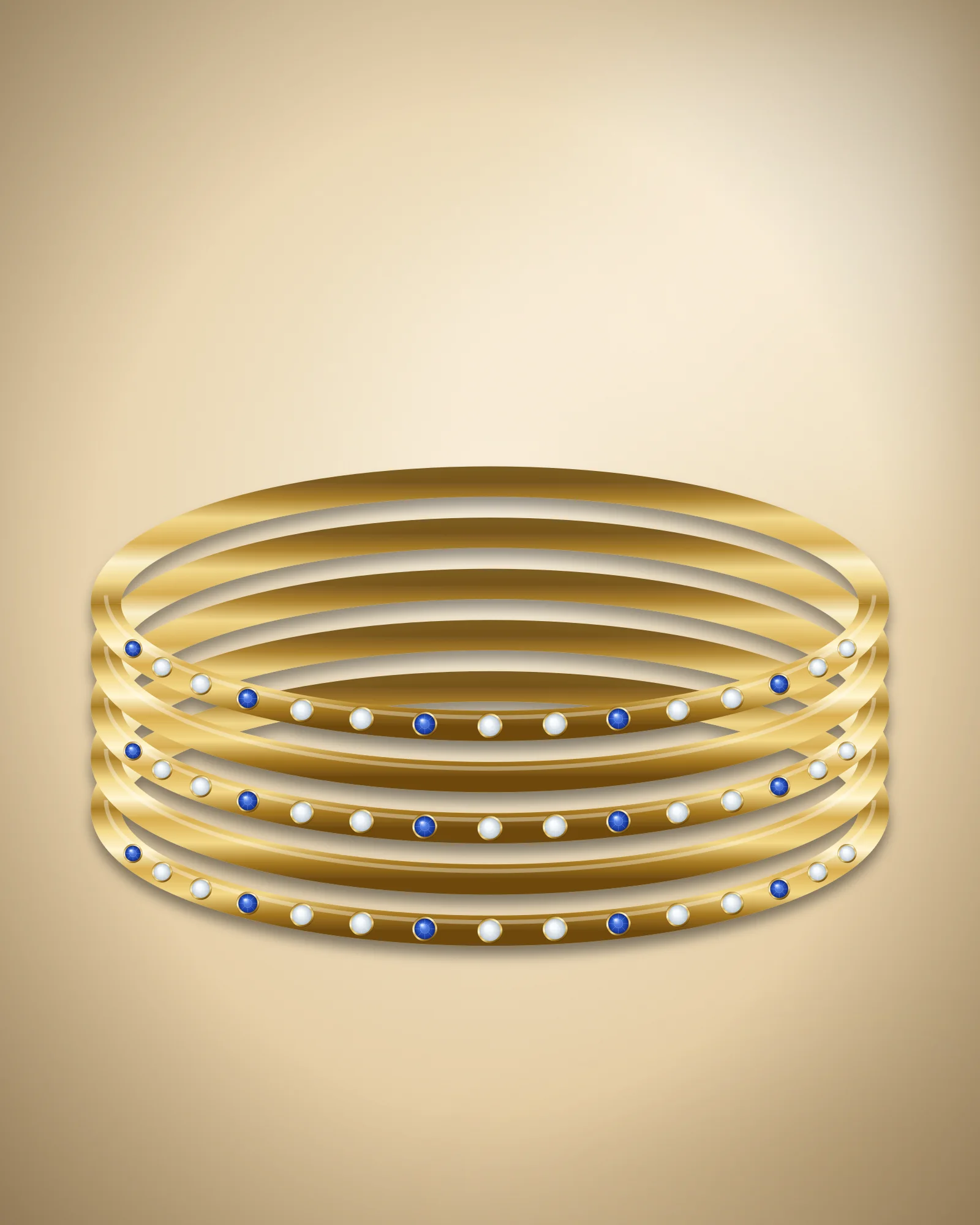 Rang Mahal Bangle Set — bangle set by Jay Chamunda Imitation