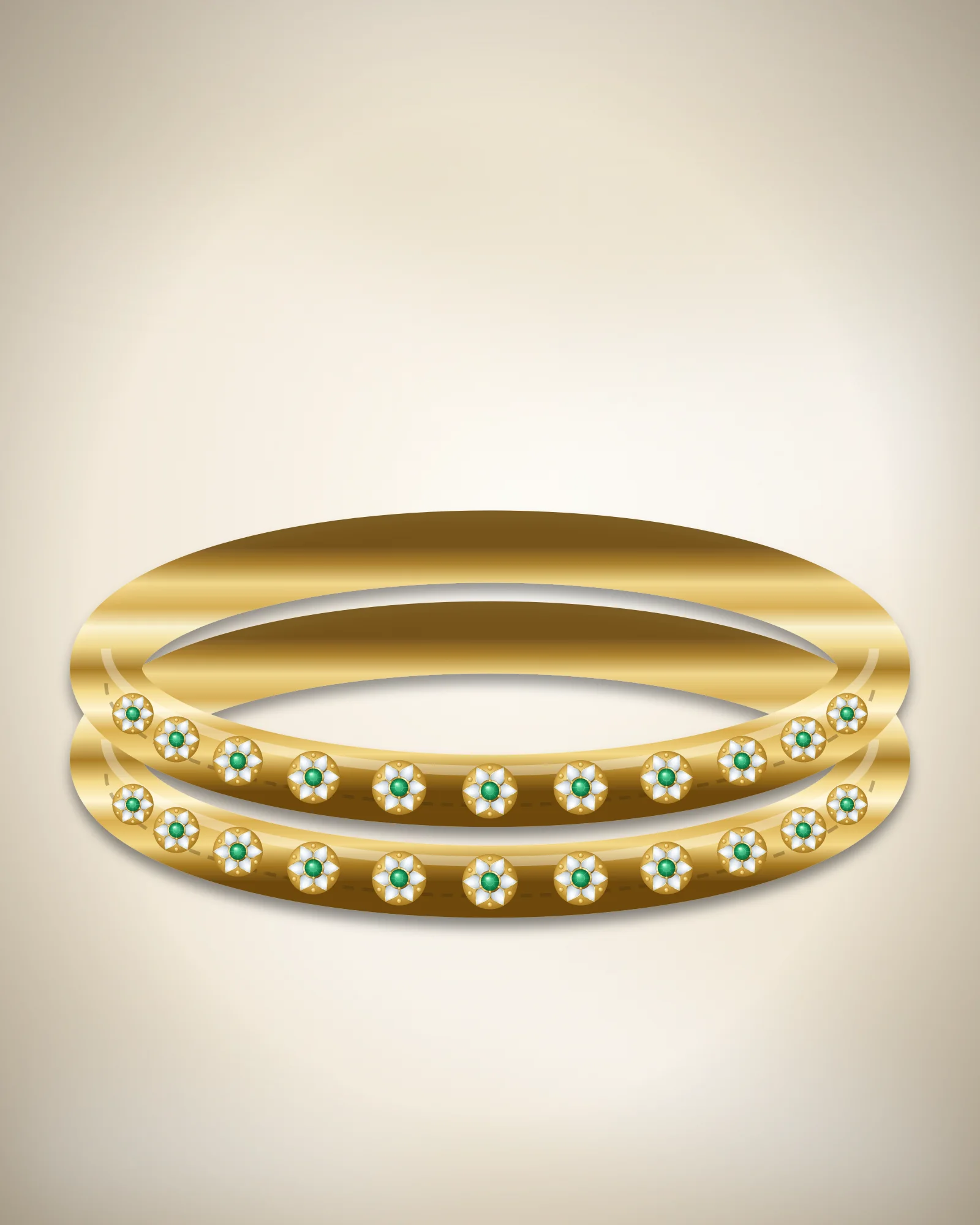 Padma Emerald Kada — kada by Jay Chamunda Imitation