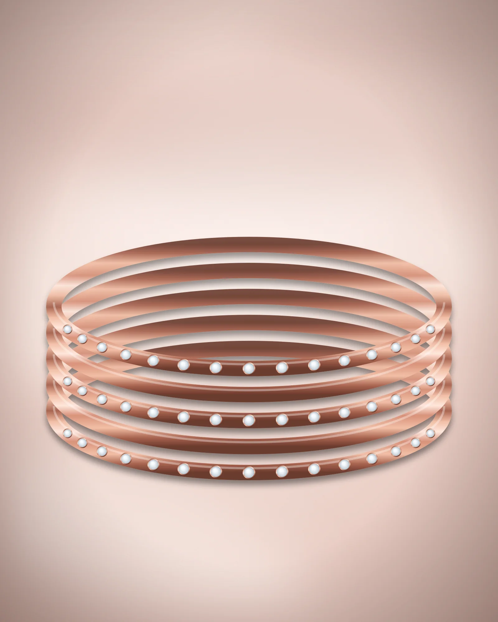 Roz Gold-tone Bangles — bangle set by Jay Chamunda Imitation