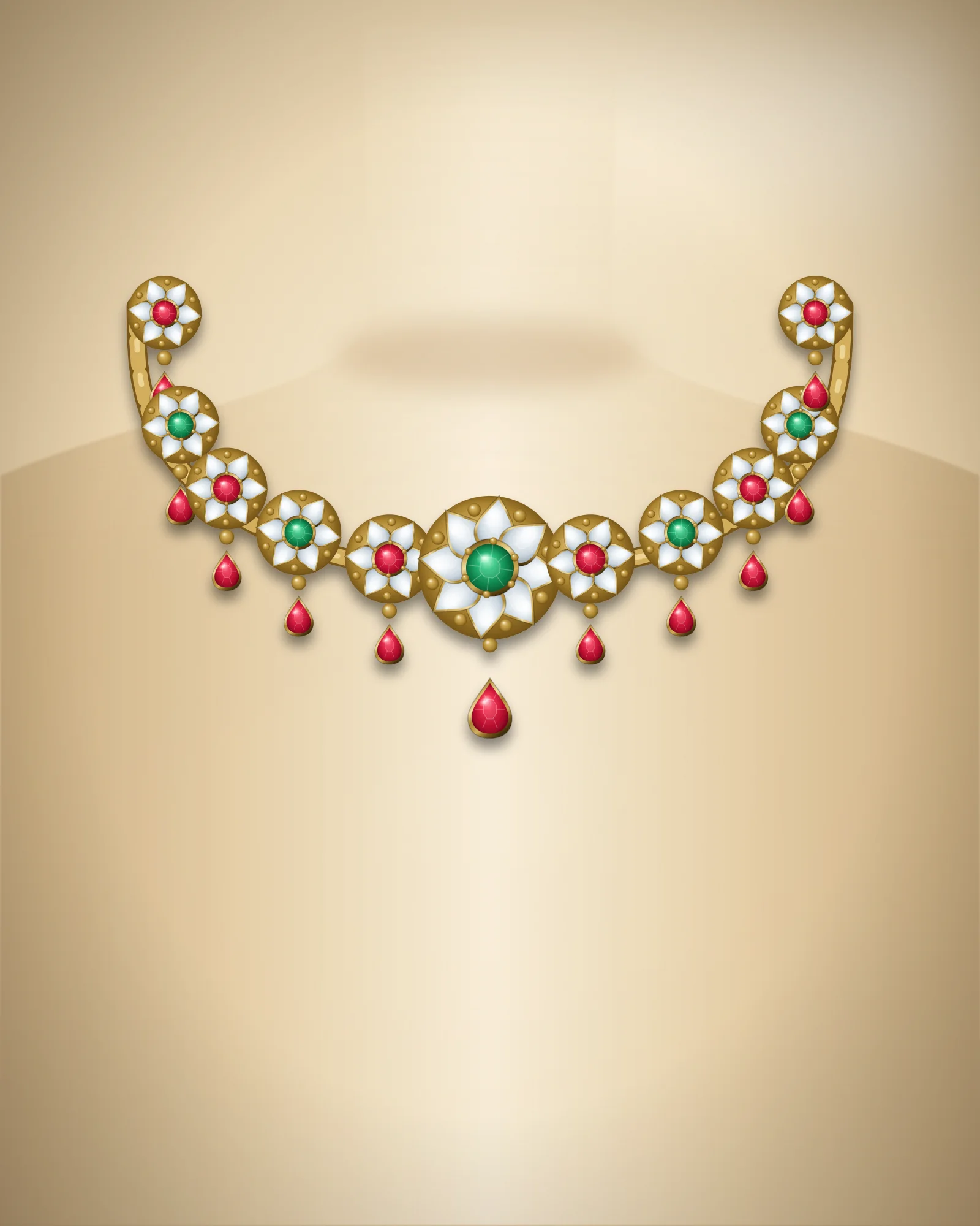 Gulnar Antique Choker — choker by Jay Chamunda Imitation