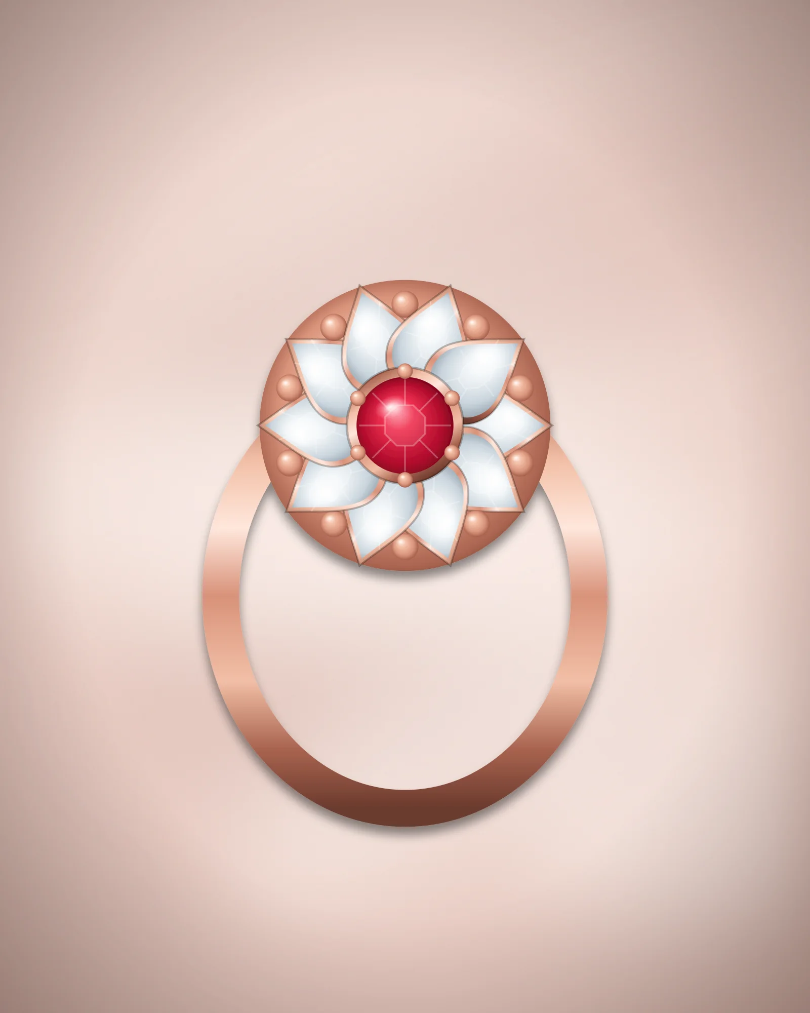 Gulabi Ruby Ring — ring by Jay Chamunda Imitation