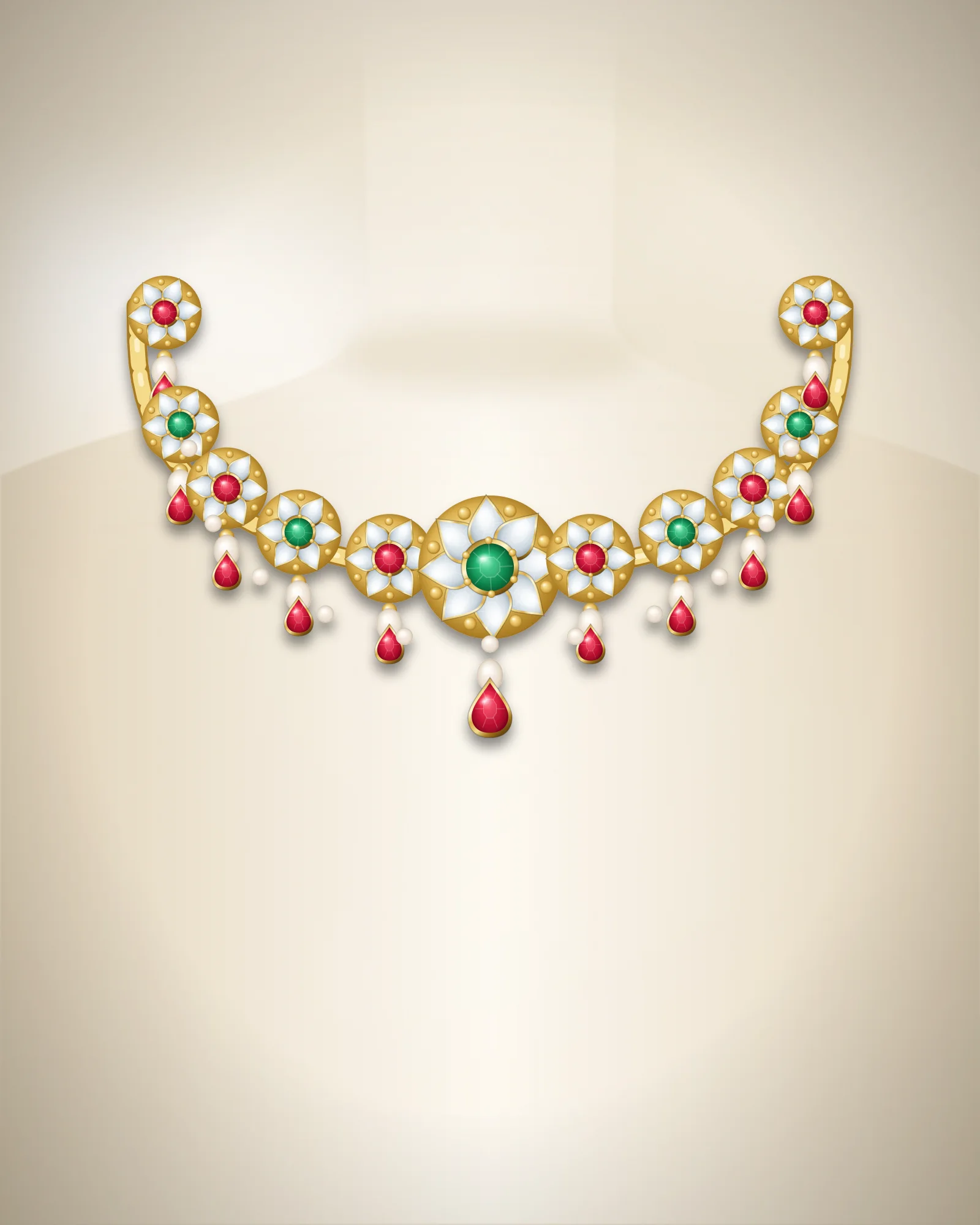 Rani Kundan Choker — choker by Jay Chamunda Imitation